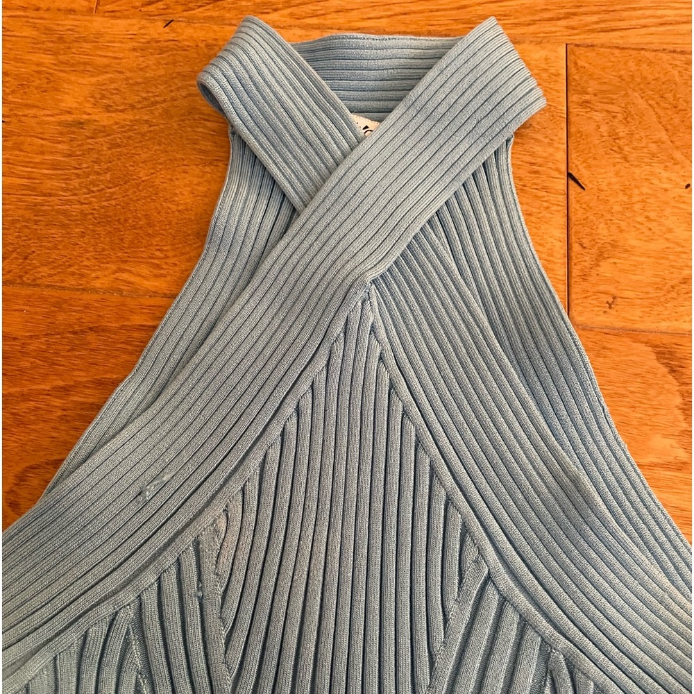 Cache Baby Blue Sleeveless Top